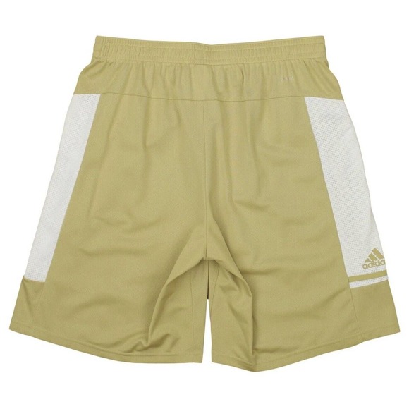 *Adidas‎ Men's Large Beige Game Built Player Climalite Shorts 32" Waist New Tags - Picture 1 of 2